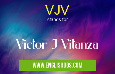VJV means Victor J Vitanza VJV