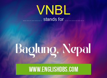 VNBL means Baglung, Nepal VNBL