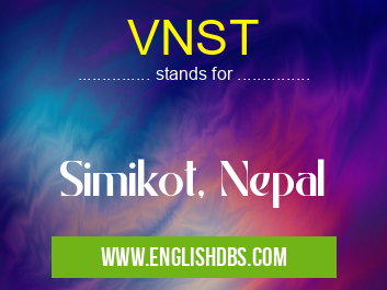 VNST means Simikot, Nepal VNST