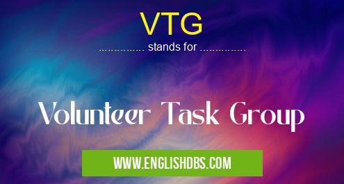 VTG means Volunteer Task Group VTG