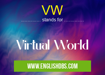 VW means Virtual World VW