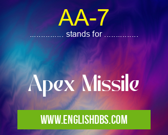 AA-7 means Apex Missile AA-7