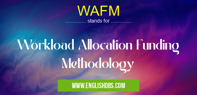 WAFM means Workload Allocation Funding Methodology WAFM