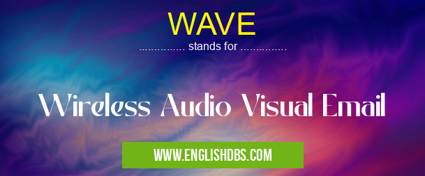 WAVE means Wireless Audio Visual Email WAVE