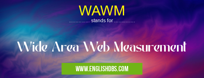 WAWM means Wide Area Web Measurement WAWM