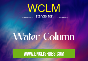 WCLM means Water Column WCLM