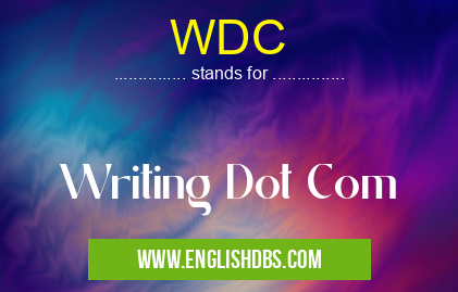 WDC means Writing Dot Com WDC