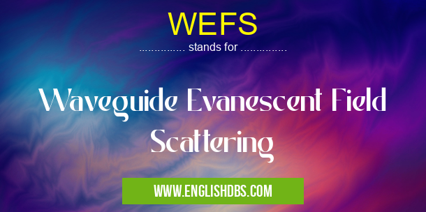 WEFS means Waveguide Evanescent Field Scattering WEFS