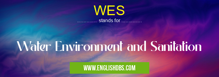 WES means Water Environment and Sanitation WES