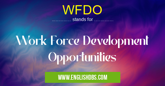 WFDO means Work Force Development Opportunities WFDO
