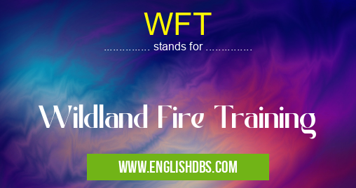 WFT means Wildland Fire Training WFT