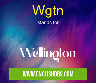 Wgtn means Wellington Wgtn