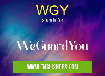 WGY means WeGuardYou WGY