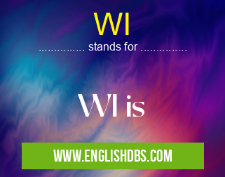 WI means WI is WI