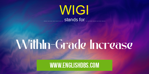 WIGI means WithIn-Grade Increase WIGI