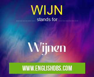 WIJN means Wijnen WIJN