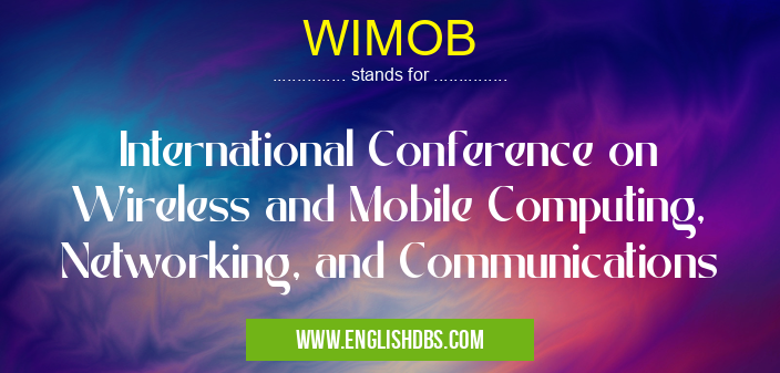 WIMOB means International Conference on Wireless and Mobile Computing, Networking, and Communications WIMOB