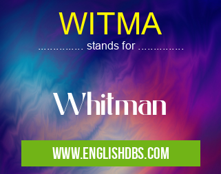 WITMA means Whitman WITMA