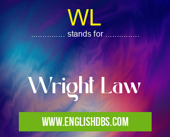 WL means Wright Law WL
