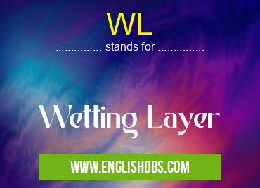 WL means Wetting Layer WL