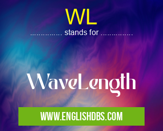 WL means WaveLength WL