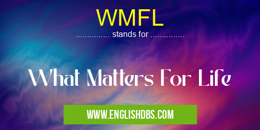 WMFL means What Matters For Life WMFL