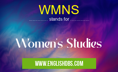 WMNS means Women's Studies WMNS