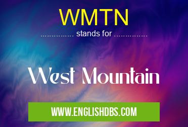 WMTN means West Mountain WMTN