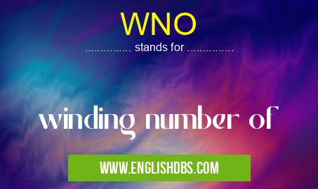 WNO means winding number of WNO