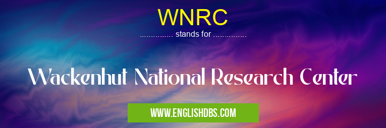 WNRC means Wackenhut National Research Center WNRC