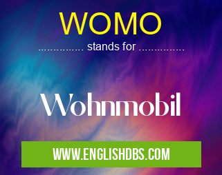 WOMO means Wohnmobil WOMO