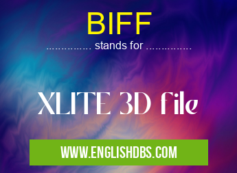 BIFF means XLITE 3D file BIFF