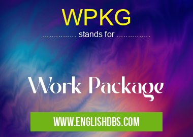 WPKG means Work Package WPKG