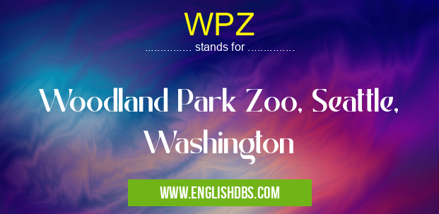 WPZ means Woodland Park Zoo, Seattle, Washington WPZ