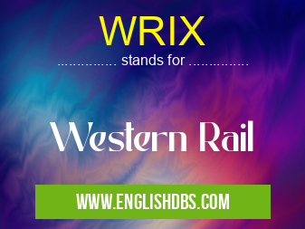 WRIX means Western Rail WRIX