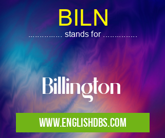 BILN means Billington BILN