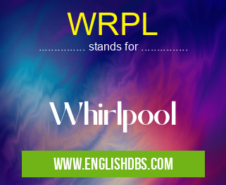 WRPL means Whirlpool WRPL