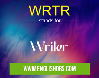 WRTR means Writer WRTR