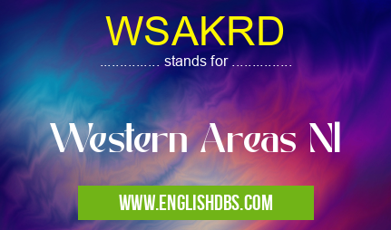 WSAKRD means Western Areas Nl WSAKRD