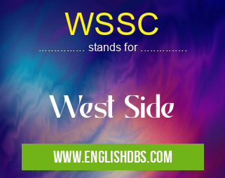 WSSC means West Side WSSC