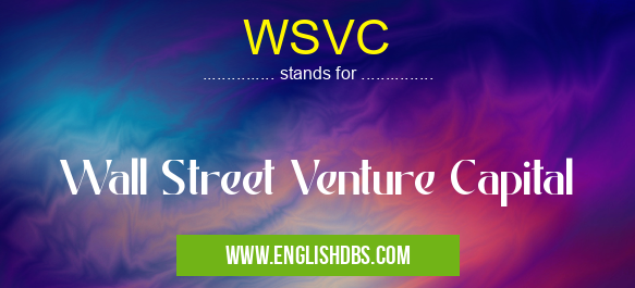 WSVC means Wall Street Venture Capital WSVC