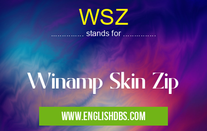 WSZ means Winamp Skin Zip WSZ
