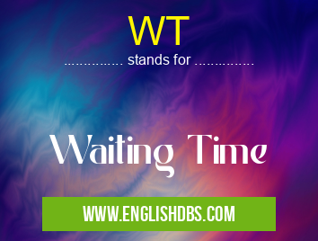 WT means Waiting Time WT
