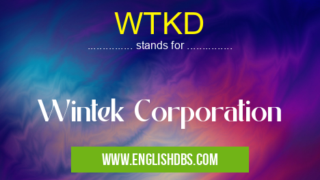 WTKD means Wintek Corporation WTKD