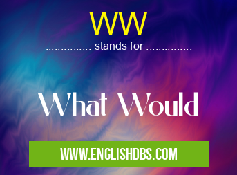 WW means What Would WW