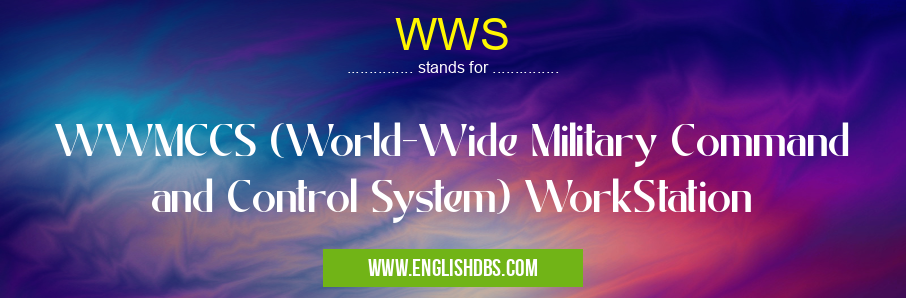 WWS means WWMCCS (World-Wide Military Command and Control System) WorkStation WWS