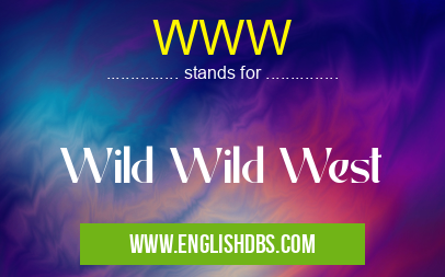 WWW means Wild Wild West WWW