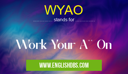 WYAO means Work Your A** On WYAO