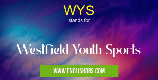 WYS means Westfield Youth Sports WYS