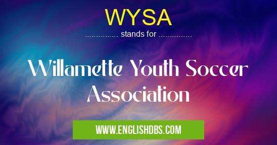 WYSA means Willamette Youth Soccer Association WYSA